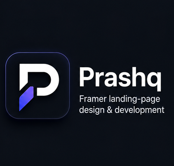 Prashq logo and service description
