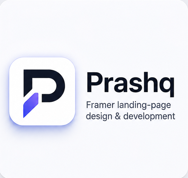 Prashq logo and service description